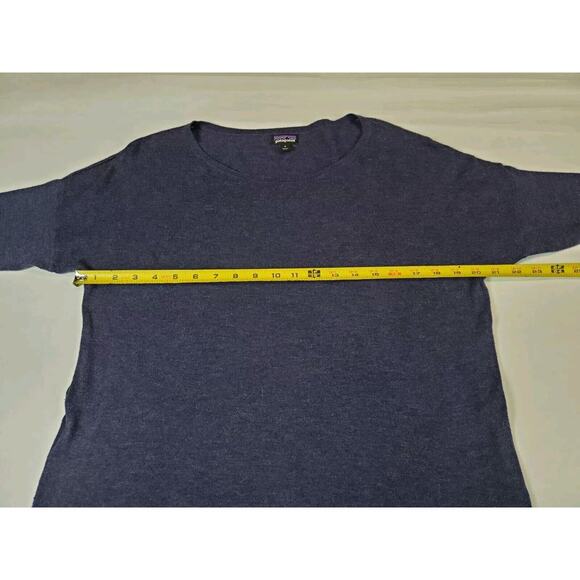 Patagonia Womens Small Blue Pullover Sweater ORGANIC Cotton Blend Round Neck - Picture 7 of 10